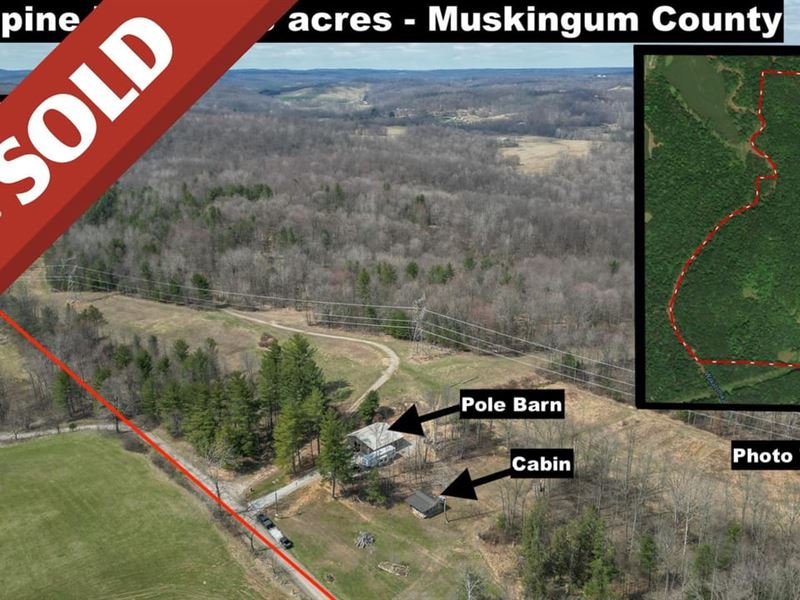 Alpine Hwy, 178 Acres, Muskingum : Frazeysburg : Muskingum County : Ohio