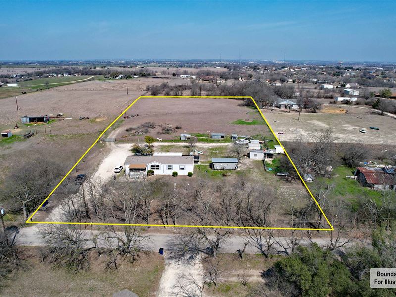 3/2 on 3.64 Acres, Troy Isd : Temple : Bell County : Texas