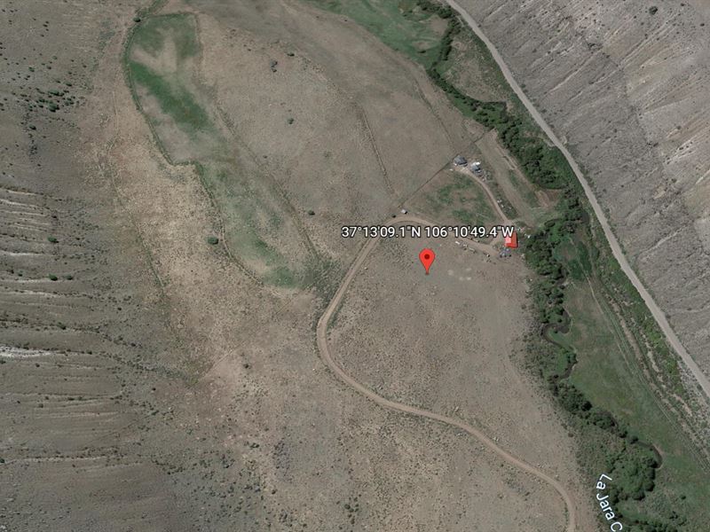 2 Acre Lot with LA Jara Creek River : Capulin : Conejos County : Colorado