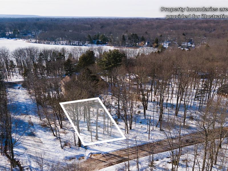 Scenic Poconos Investment Lot : Pocono Lake : Monroe County : Pennsylvania