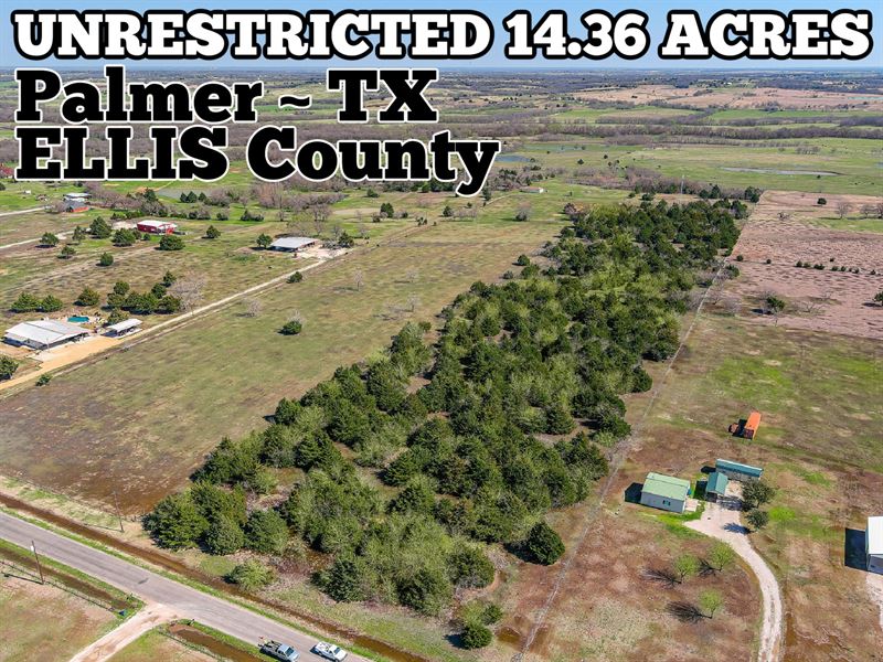 14.36 Acres in Ellis County : Palmer : Ellis County : Texas