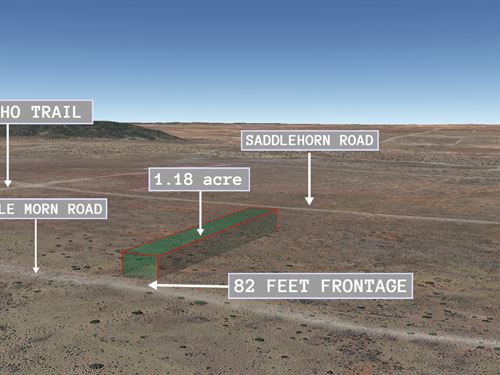 1.19 Acre Flat Land, $150/Mo : Snowflake : Navajo County : Arizona
