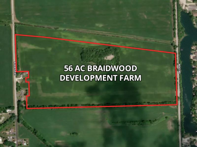 56 AC Braidwood Development Farm : Braidwood : Will County : Illinois