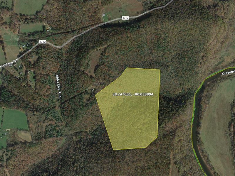 36 Acres of Vacant Land for Sale : Marlinton : Pocahontas County : West Virginia