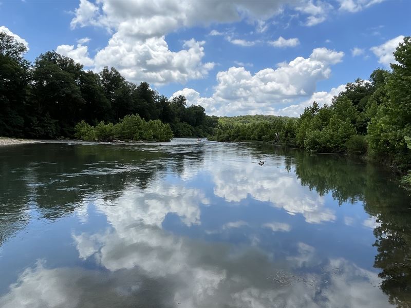 Riverfront, Trout Fish, Hunting : Caulfield : Ozark County : Missouri