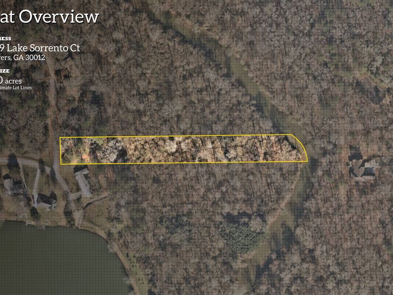 2 Acres in Beautiful Lake Capri : Conyers : Rockdale County : Georgia