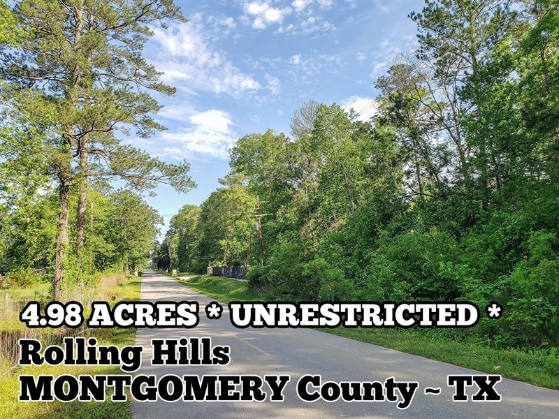 4.98 Acres in Montgomery County : Conroe : Montgomery County : Texas