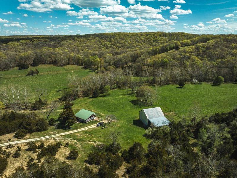 Bumpass Creek and Cabin : Belle : Osage County : Missouri