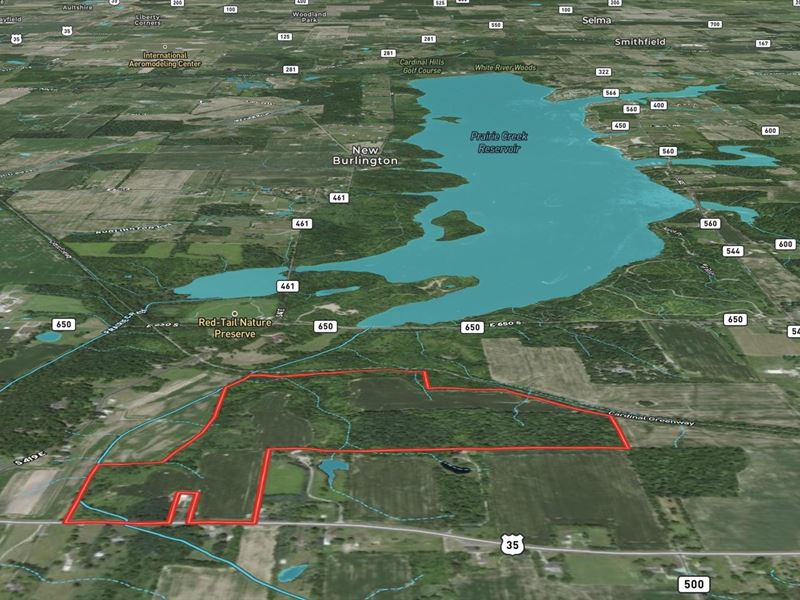 108 Acres, Tillable and Woods, Dela : Muncie : Delaware County : Indiana