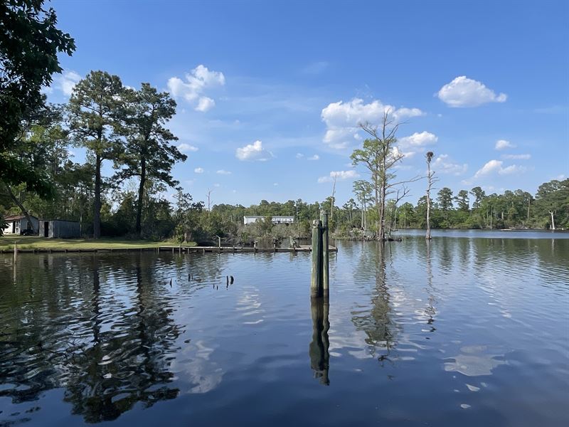 Creekfront Lot for Sale : Washington : Beaufort County : North Carolina