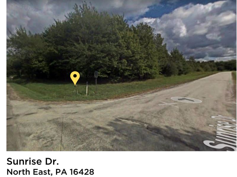 Sale Pending, 3.34 Acre Lot : North East : Erie County : Pennsylvania