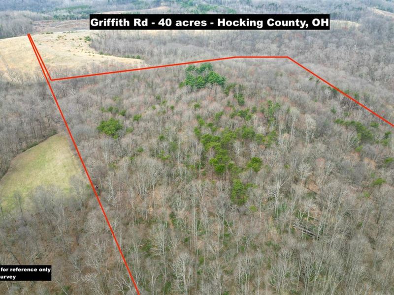 Griffith Rd, 40 Acres, Hocking Co : Logan : Hocking County : Ohio