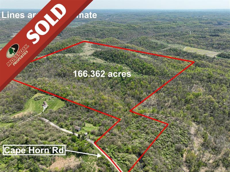 Cape Horn Rd, 166 Acres, Noble Co : Dexter City : Noble County : Ohio