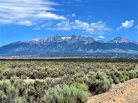 Spectacular Mountain & Valley Views : Fort Garland : Costilla County : Colorado