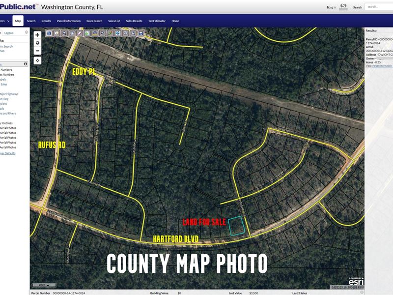 Land for Sale in Washington County : Wausau : Washington County : Florida