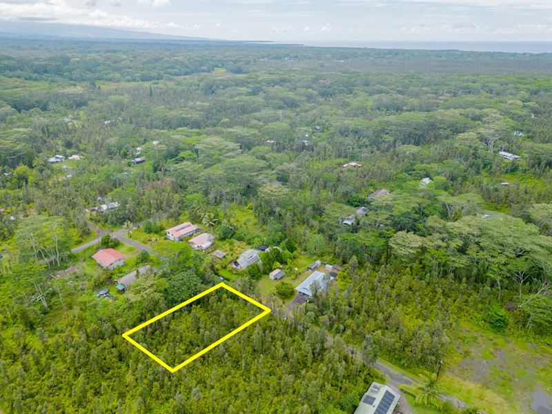 .19 Ac Lot Minutes to Lava Tree : Pahoa : Hawaii County : Hawaii