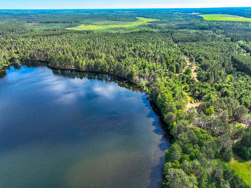 Amazing 5 Acres, 209' Lakefront : Rhinelander : Oneida County : Wisconsin
