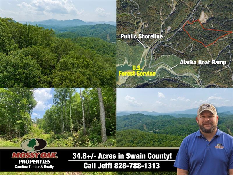 34 Acres in Bryson City : Bryson City : Swain County : North Carolina