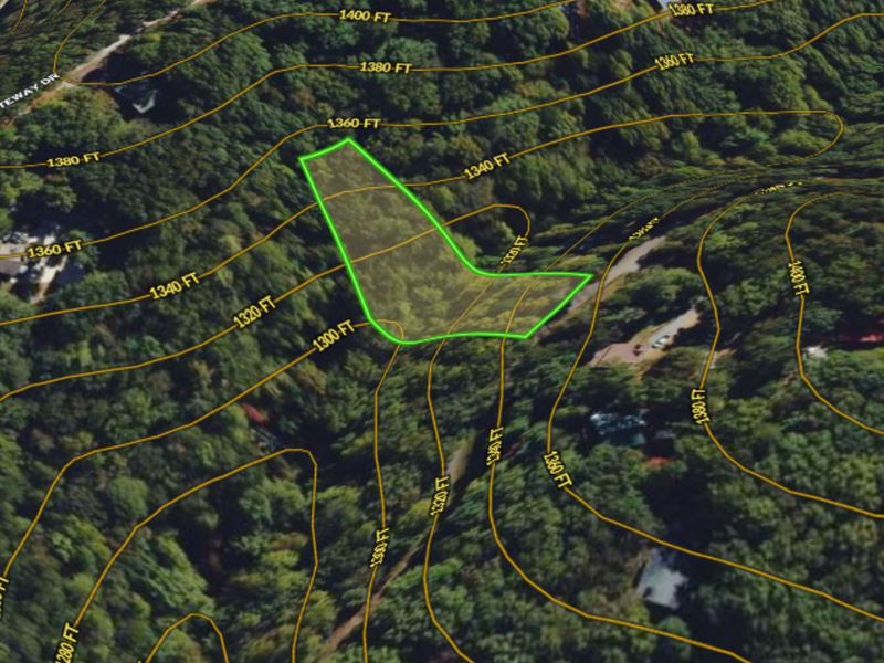 .83 Acre Wood Lot, Spalding Circle : Ellijay : Gilmer County : Georgia