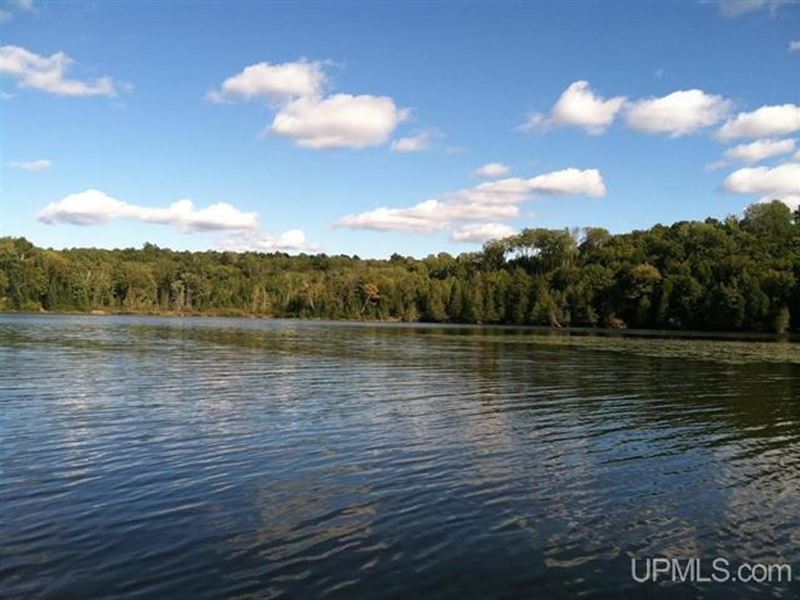 24.81 U.P. Inland Lake Waterfront 5 : Marenisco : Gogebic County : Michigan