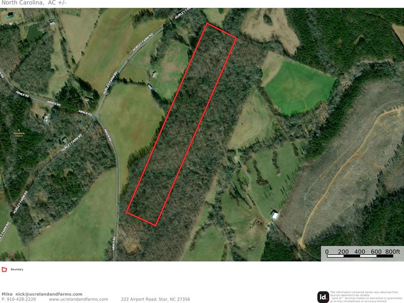 Acreage in The Country : Star : Montgomery County : North Carolina