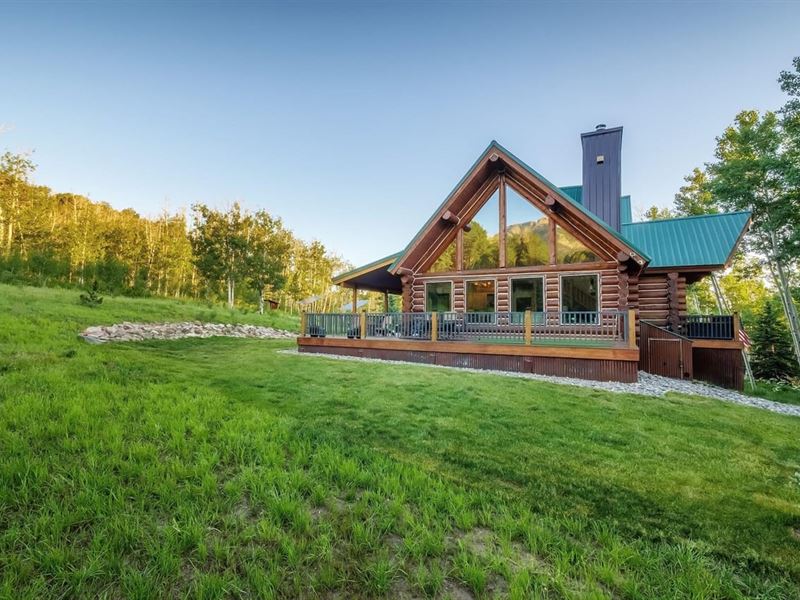Off Grid Log Cabin for Sale in Plac : Placerville : San Miguel County : Colorado