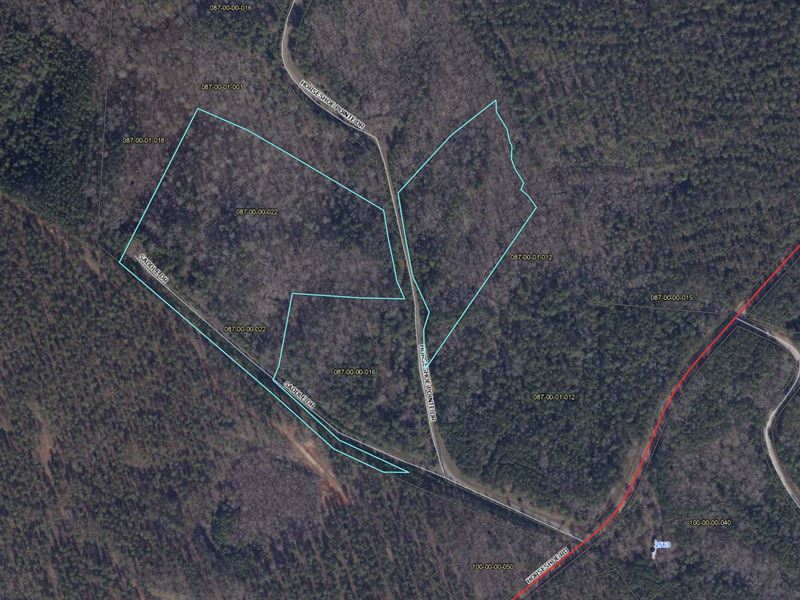 Wooded Acreage : Iva : Abbeville County : South Carolina