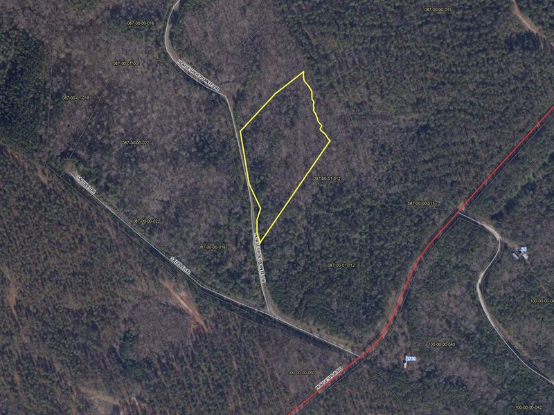 Wooded Acreage : Iva : Abbeville County : South Carolina