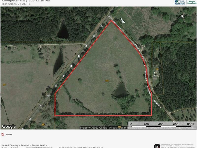 Rolling Pastureland for Sale Southw : Osyka : Amite County : Mississippi