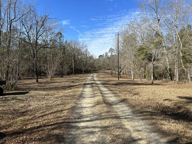 Rock Home on 91 Acres : Milledgeville : Baldwin County : Georgia