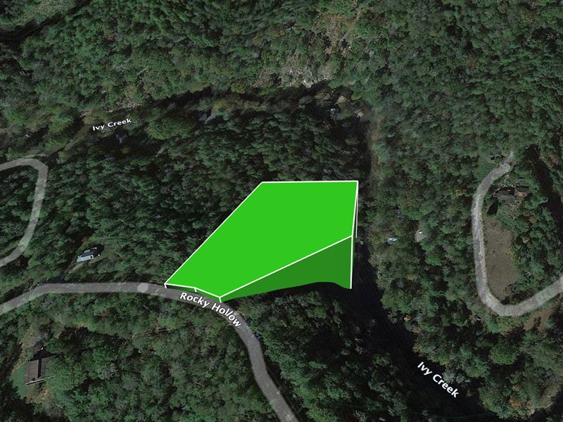 Gorgeous Lot Overlooking Ivy Creek : Weaverville : Madison County : North Carolina