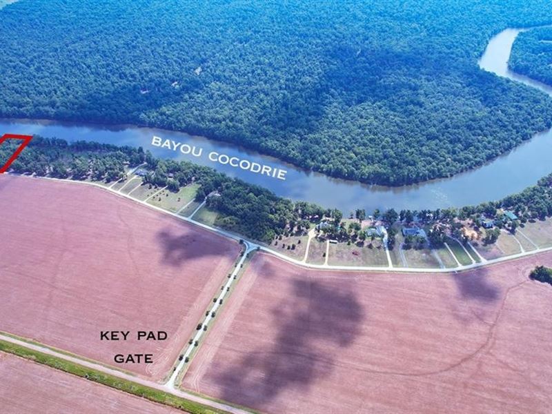 1.8 Acre Waterfront Lot On Bayou Co : Monterey : Concordia Parish : Louisiana