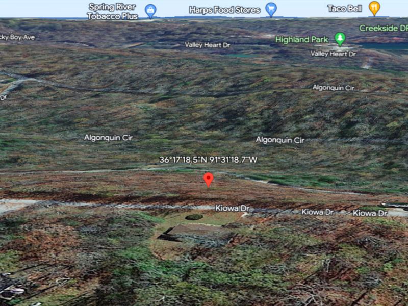 Exceptional Land for $170.09/Mo : Cherokee Village : Sharp County : Arkansas