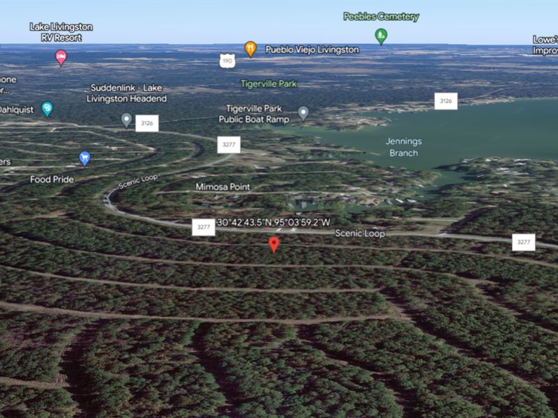 Waterside Escape for $119.65/Mo : Livingston : Polk County : Texas