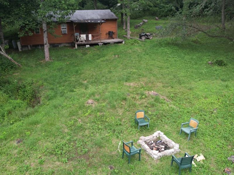 5.44 Acres, Cabin, Creek : Kimbolton : Guernsey County : Ohio