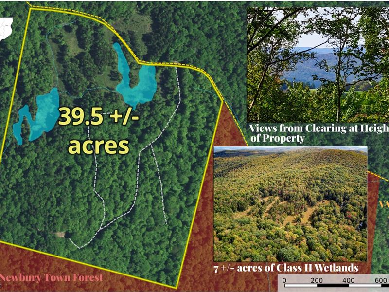 Ideal Secluded Property in Newbury : Newbury : Orange County : Vermont
