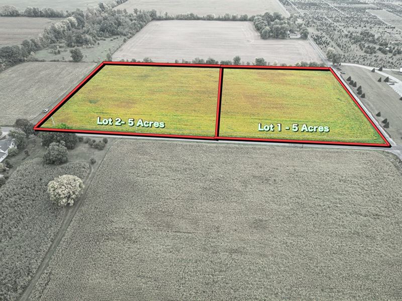 Lot 1, 5 Acre Lot in Hancock : Pendleton : Hancock County : Indiana