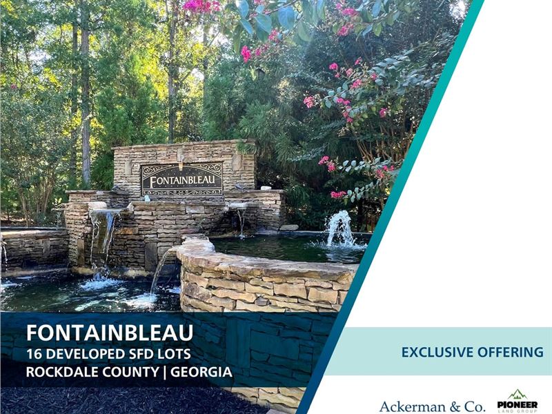 Fontainbleau, 16 Developed Lots : Conyers : Rockdale County : Georgia