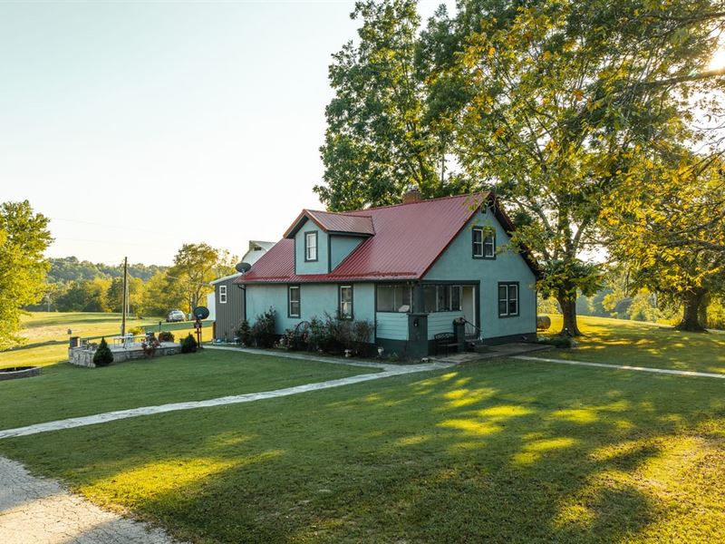 Farmhouse and Cabin on The Gasconad : Richland : Pulaski County : Missouri