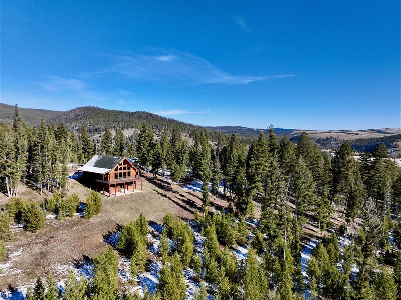 Montana Log Home : Philipsburg : Granite County : Montana