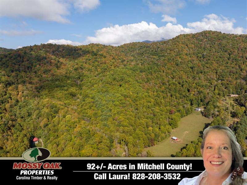 92.23 Acres, From Tranquil Vall : Bakersville : Mitchell County : North Carolina