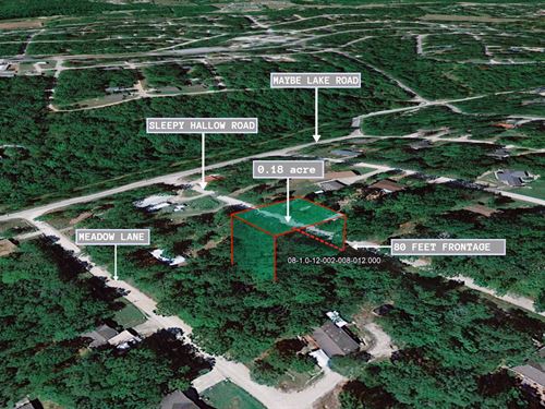 .18 Acre in Merriam Woods, $150 : Merriam Woods : Taney County : Missouri