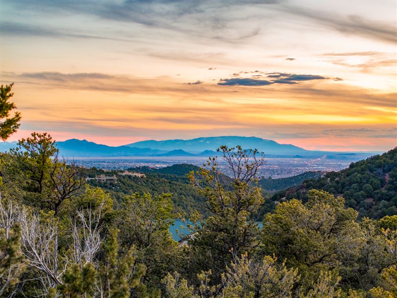 Panoramic Views Over Santa Fe : Santa Fe : Rio Arriba County : New Mexico