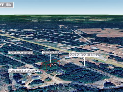 .14 Acre in Huntington $175/Month : Huntington : Angelina County : Texas