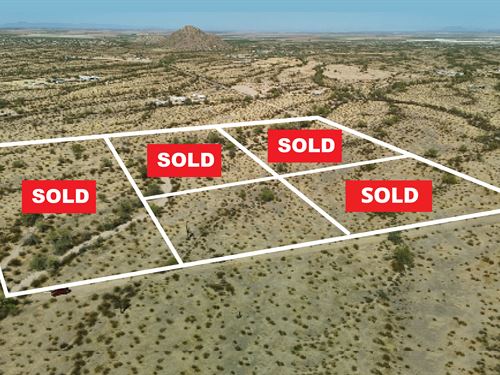 4 Sold, Only 1 Super Lot Left : Maricopa : Pinal County : Arizona