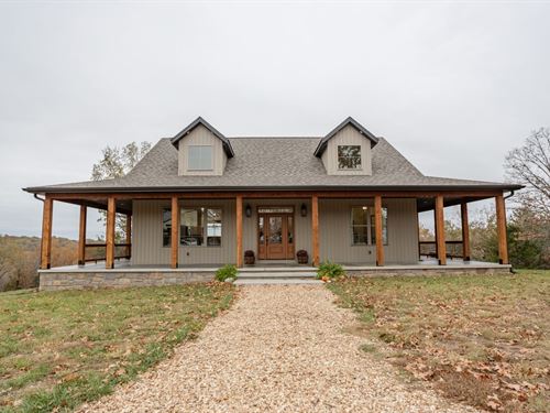 152 Acres And New Home On Bull Shoa : Pontiac : Ozark County : Missouri