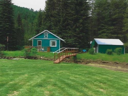 The Leclerc Creek Cabin : Cusick : Pend Oreille County : Washington