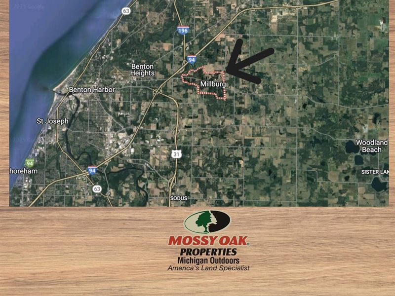 36.78 Acres Irrigated, Fruit Bel : Coloma : Berrien County : Michigan