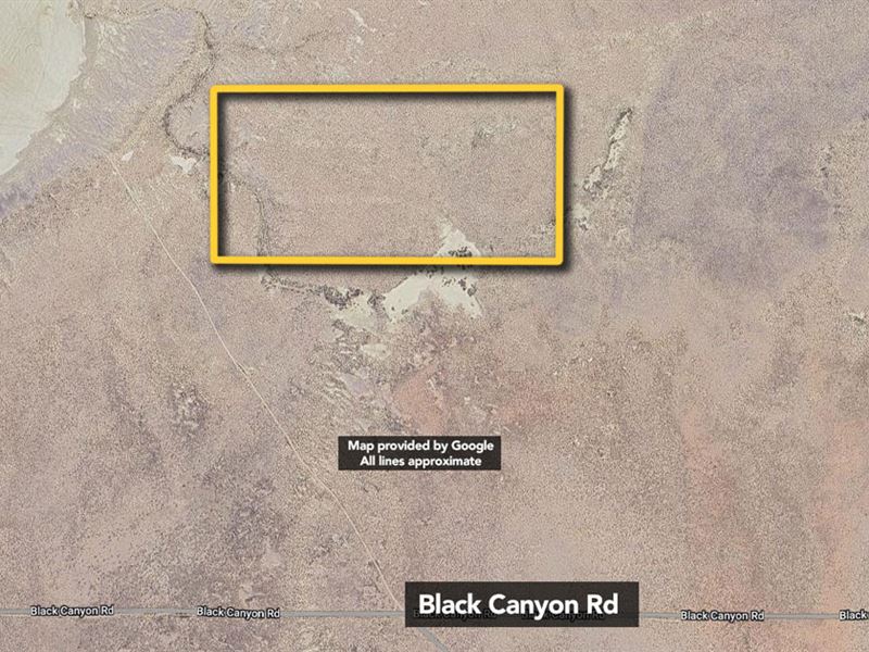 80 Acres Off Black Canyon Road : Barstow : San Bernardino County : California