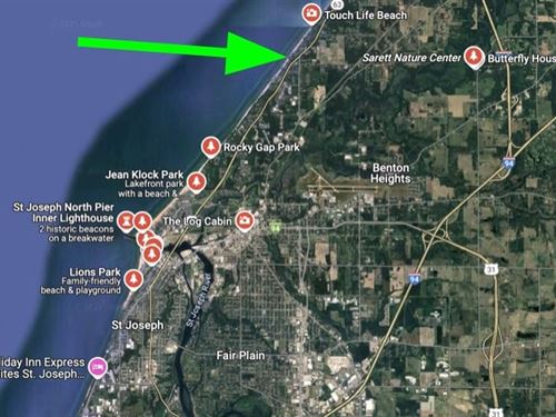 2 Acres Water Front on Lake Michiga : Benton Harbor : Berrien County : Michigan